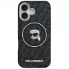 Karl Lagerfeld Apple iPhone 17 Silikonowe etui z MagSafe KL Head Logo Czarny