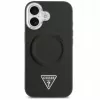 Guess Apple iPhone 17 PU Leather Triangle Logo MagSafe Case Black