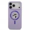 Karl Lagerfeld Apple iPhone 17 Pro Max Liquid Silicone Karl and Choupette MagSafe Case Purple