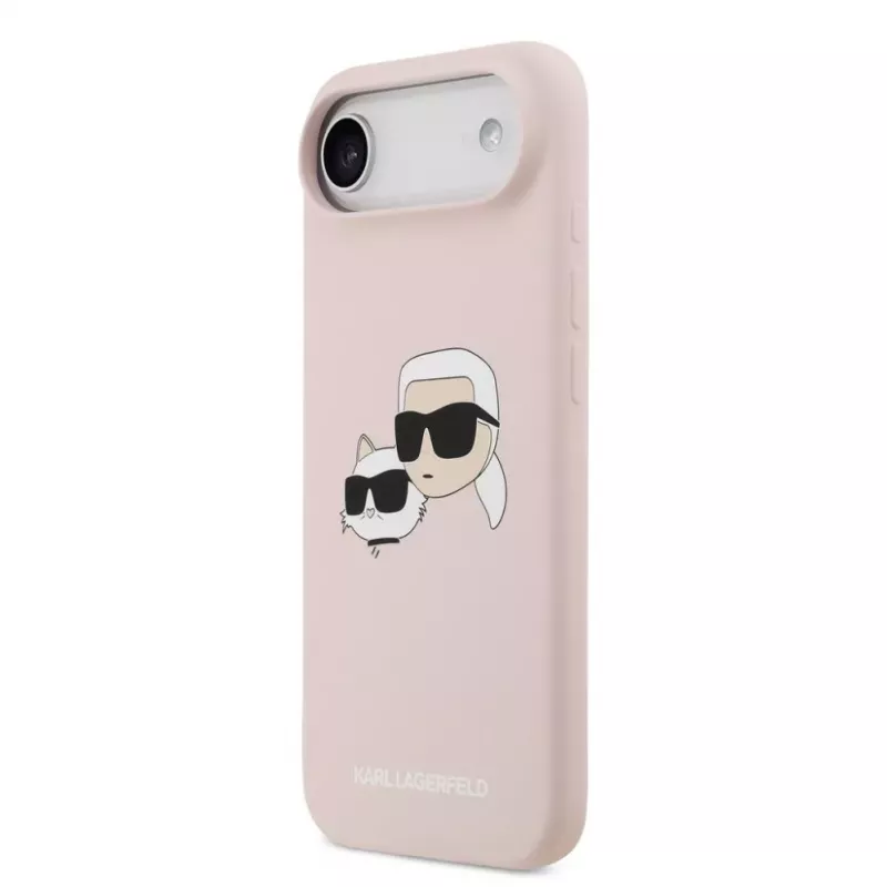 Karl Lagerfeld Apple iPhone Air Liquid Silicone Double Heads MagSafe Case Pink