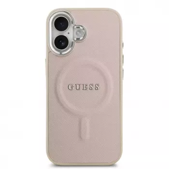 Guess Apple iPhone 17 PU Saffiano MagSafe Case Pink
