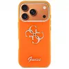 Guess IML 4G Script Metal Case do iPhone 15 Pro - Pomarańczowy