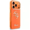 Guess IML 4G Script Metal Case do iPhone 15 Pro - Pomarańczowy
