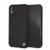 BMW Apple iPhone XR Perforated Leather Hardcase Black