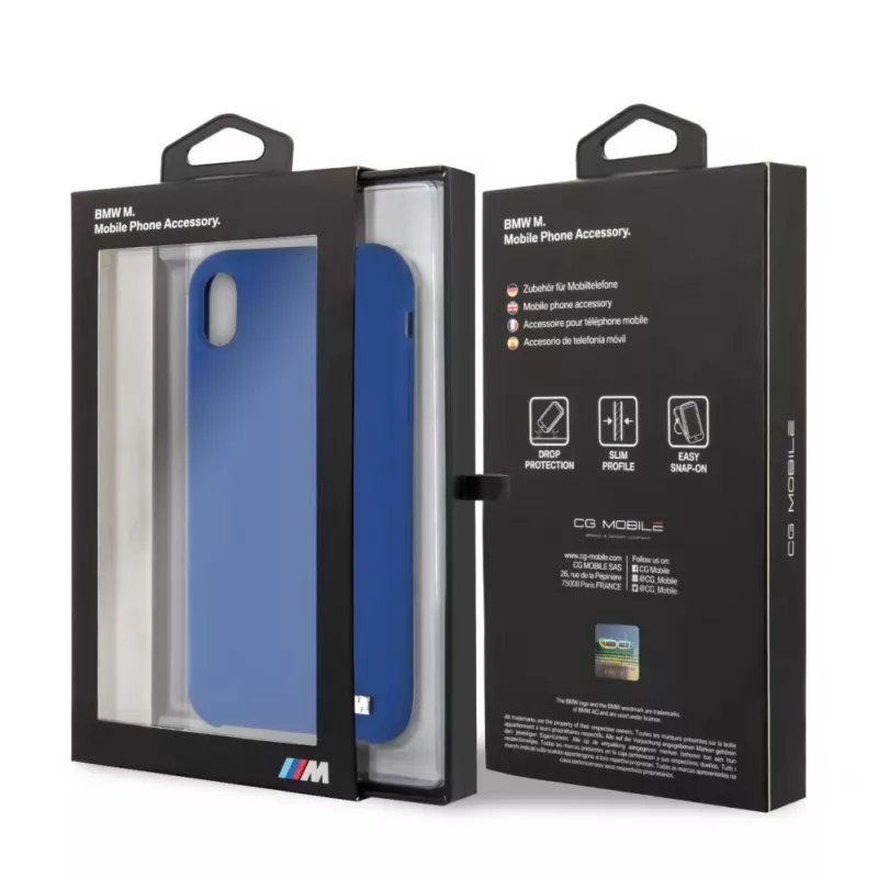BMW Apple iPhone XR Hardcase Silicone Navy