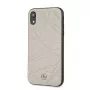 Mercedes-Benz Apple iPhone XR Twister Genuine Leather Hard Case Grey