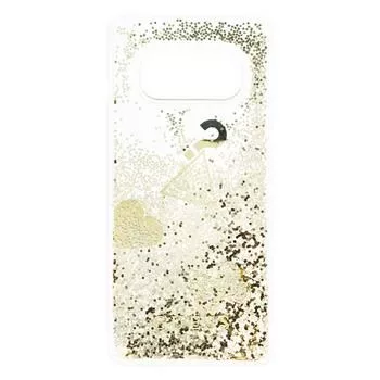 Guess Samsung Galaxy S10e Glitter Hearts Cover Gold
