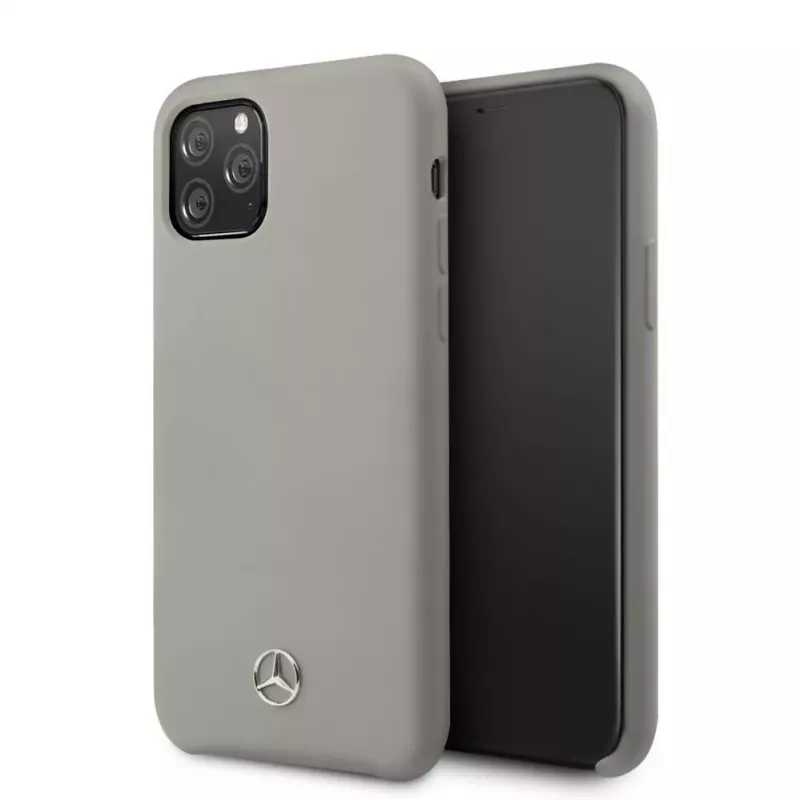 Mercedes-Benz Apple iPhone 11 Pro Liquid Silicone Case Grey