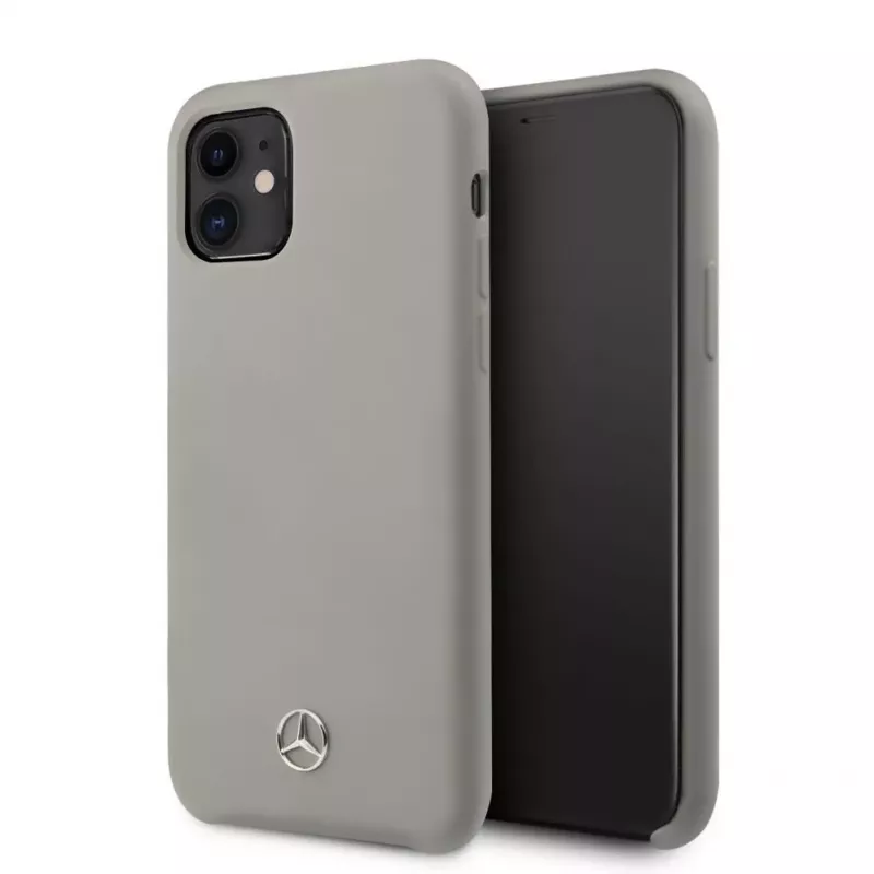 Mercedes-Benz Apple iPhone 11 Liquid Silicone Case Grey