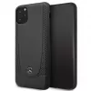 Mercedes-Benz Apple iPhone 11 Pro Max Skórzane Etui Twarde Perforacja Czarny