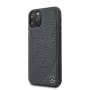 Mercedes-Benz Apple iPhone 11 Pro Quilted Genuine Leather Case Blue