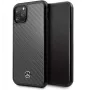 Mercedes-Benz Apple iPhone 11 Pro Max Hard Case Skóra Węgiel Czarny