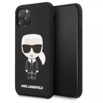 Karl Lagerfeld Apple iPhone 11 Pro Iconic Silicone Cover Black