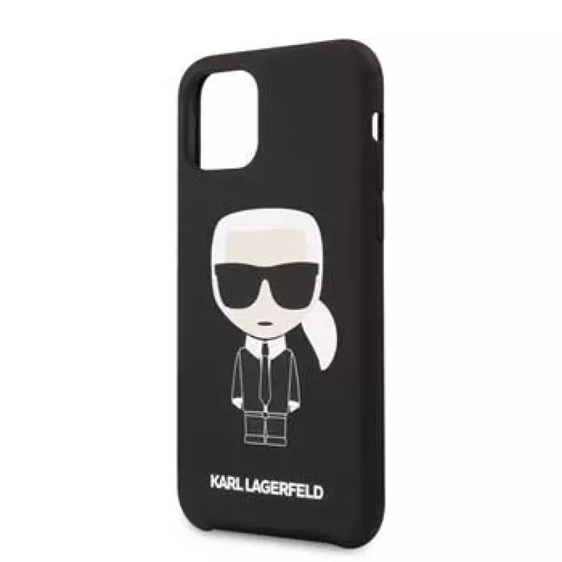 Karl Lagerfeld Apple iPhone 11 Pro Iconic Silicone Cover Black