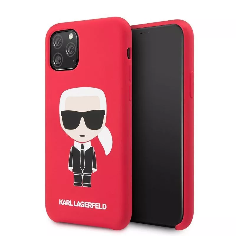 Karl Lagerfeld Iconic Body Cover do Apple iPhone 11 Pro - Czerwony