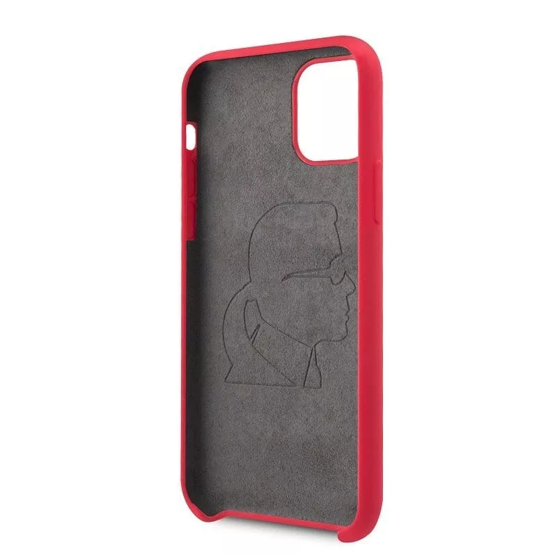 Karl Lagerfeld Iconic Body Cover do Apple iPhone 11 Pro - Czerwony