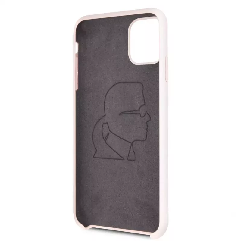 Karl Lagerfeld Apple iPhone 11 Pro Max Silikonowa Fullbody Ikonic Różowy Różowy