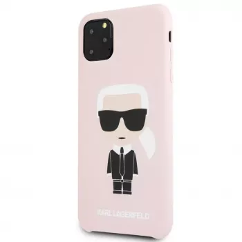 Karl Lagerfeld Apple iPhone 11 Pro Max Silikonowa Fullbody Ikonic Różowy Różowy