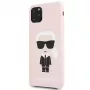 Karl Lagerfeld Apple iPhone 11 Pro Max Silikonowa Fullbody Ikonic Różowy Różowy