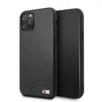 BMW Apple iPhone 11 Pro Hardcase Smooth PU Leather Black