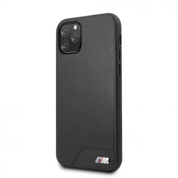 BMW Apple iPhone 11 Pro Hardcase Smooth PU Leather Black