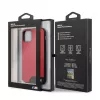 BMW Apple iPhone 11 Pro Hardcase Smooth PU Leather Red