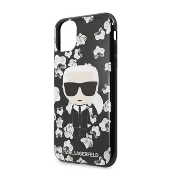 Karl Lagerfeld Apple iPhone 11 TPU Flower Cover Black