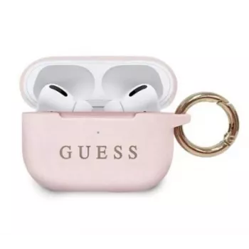 Guess Apple Silikonowe etui na AirPods Pro Jasny róż
