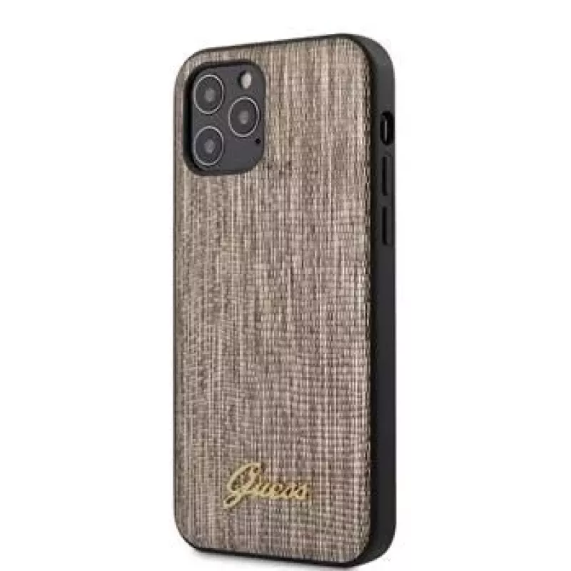 Guess iPhone 12 Pro Max Lizard Cover Gold