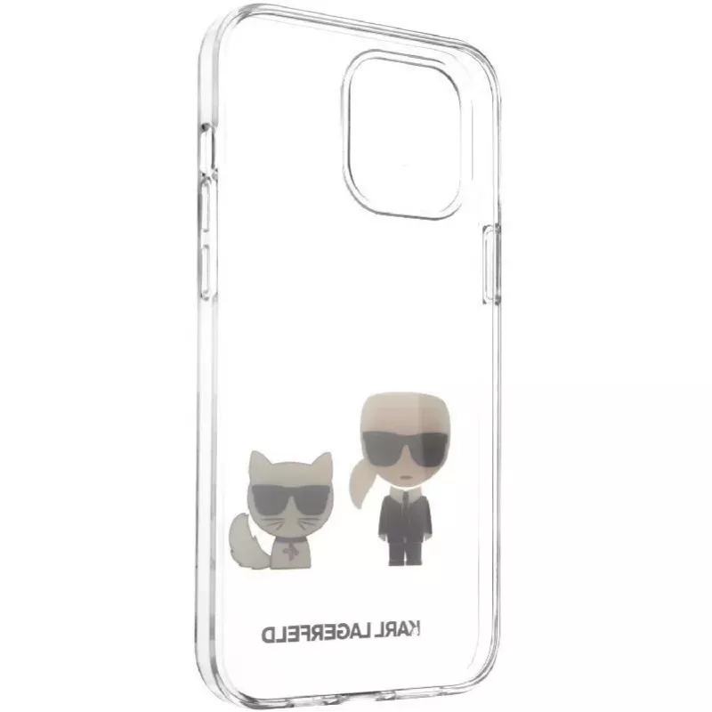 Karl Lagerfeld Apple iPhone 12 mini 5.4 cala PC/TPU Karl & Choupette Cover Transparent
