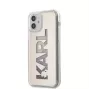 Karl Lagerfeld iPhone 12 mini 5.4'' Liquid Glitter Multi Mirror Cover Silver