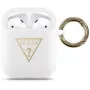 Guess Apple AirPods Triangle Silicone Case White