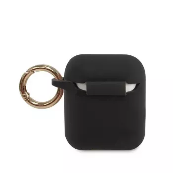 Guess Triangle Silicone Case dla AirPods Pro (1. i 2. gen.) - Czarny