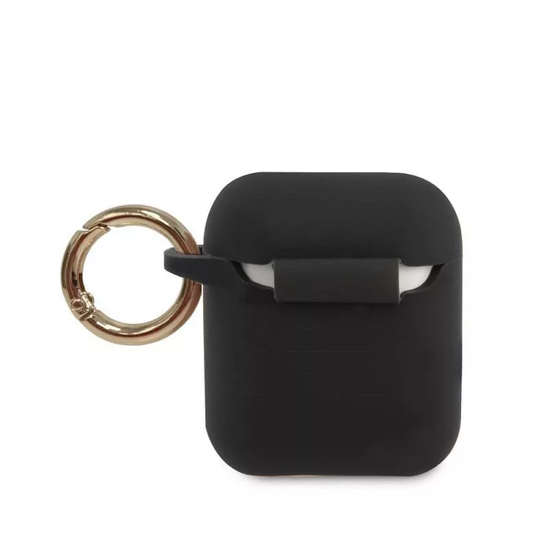 Guess Triangle Silicone Case dla AirPods Pro (1. i 2. gen.) - Czarny