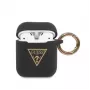 Guess Triangle Silicone Case dla AirPods Pro (1. i 2. gen.) - Czarny