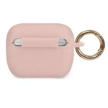 Guess Silikonowe etui Triangle do AirPods Pro Różowe