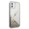 Guess Apple iPhone 12 Mini 5.4 cala Liquid Glitter Vintage Etui Złoty