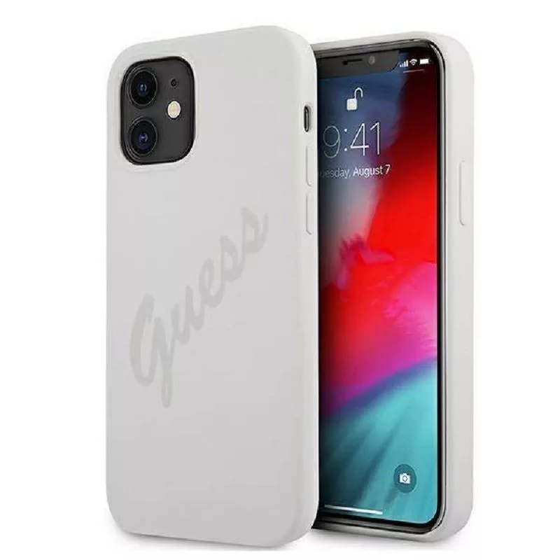 Guess Apple iPhone 12 Mini 5.4 cala Vintage Cover Cream