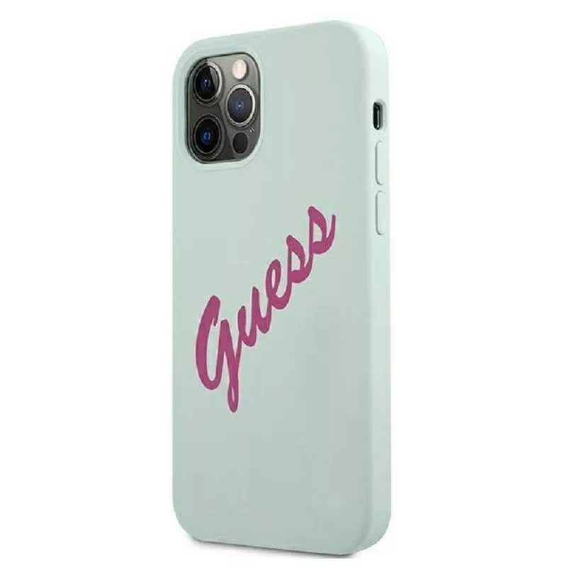 Guess Apple iPhone 12 Pro Max 6,7'' Fuschia Cover Blue