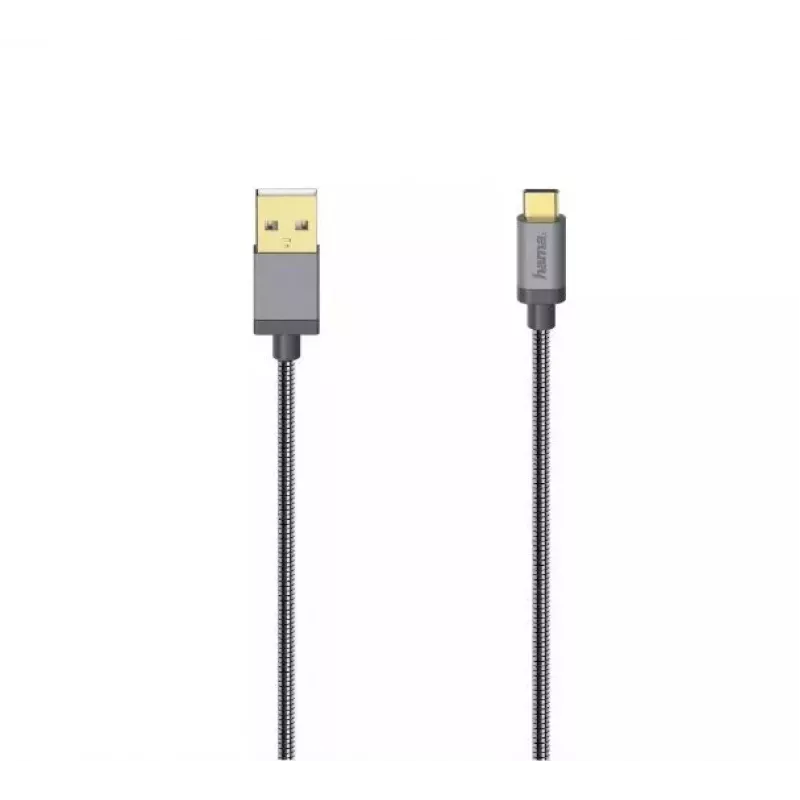 Kabel Hama USB 2.0 USB-A do USB-C 0,75 m Czarny