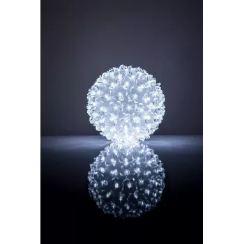 iLike Bumba ar puķēm RS-209 100LED D-14cm Biała Dekoracyjna Lampa LED