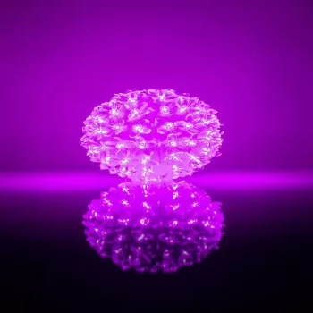 iLike Bumba ar puķēm RS-214 80LED D-13cm Purple Dekoracyjne Światło LED