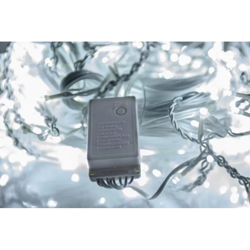iLike RS-100W 100 LED 5m Białe Lampki Szeregowe IP44