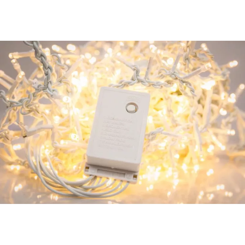 iLike Diožu Lietus RS-500 500LED 19m Warm White Dekoracyjny Łańcuch LED