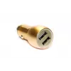 Evelatus ECC01 GOLD Ładowarka Samochodowa 2 Porty USB 3.1A z Narzędziem Ratunkowym ze Stali Nierdzewnej Złoty