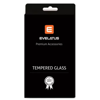 Evelatus Apple iPhone 6 Plus 2.5D Full Cover Japan Glue Glass Anti-Static Black