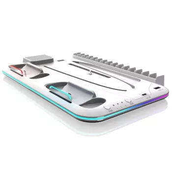 iLike Sim Cooler Stand z Ładowarką Kontrolera dla Sony PlayStation 5 / 5 Slim RGB Czarny