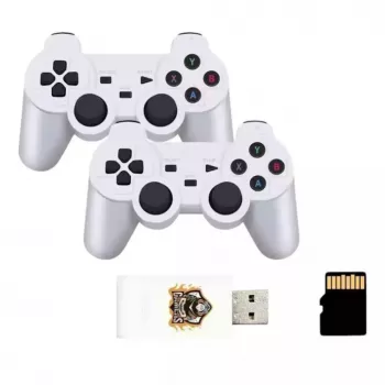 GameBox HY00 64bit Retro 20K Game 4K HDMI Stick Console / Android Box z 2x Bezprzewodowymi Kontrolerami Biały
