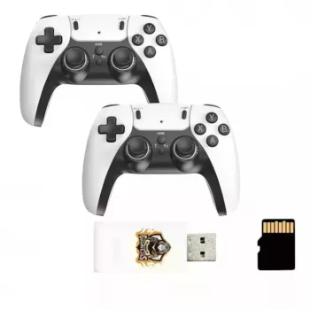 GameBox HY01 64-bit Retro 20K Game 4K HDMI Stick Console / Android Box z 2x Bezprzewodowymi Kontrolerami Biały