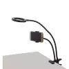 Elight TF Lampka LED Pierścień 11cm z Klipsem Biurkowym i Uchwytem na Telefon z Elastycznym Ramieniem 30cm do Live Stream i Selfie Czarny